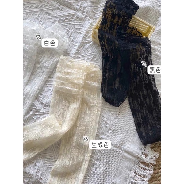 Tất vớ ren lưới Lolita mỏng vintage ba màu thoáng khí eudora899 T005