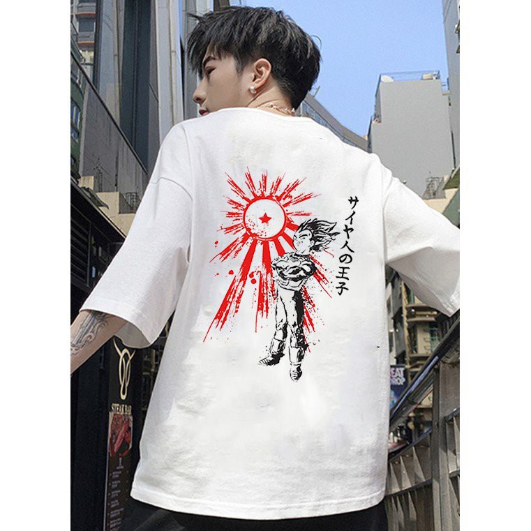 Áo thun unisex form rộng Goku phong cách  Nhật Bản vải dày mịn 2020T2413