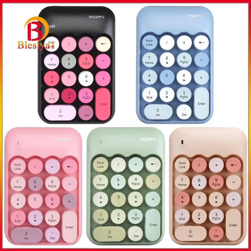 Bàn Phím Số 18 Phím Tròn Không Dây Cho Máy Tính