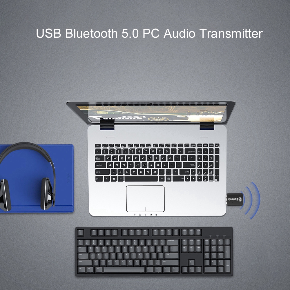 Bộ chuyển đổi âm thanh kết nối bluetooth 5.0 cho máy tính để bàn