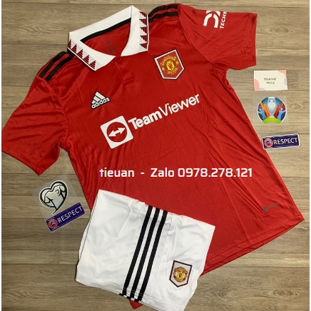 Bộ Quần Áo Bóng Đá CLB MANCHESTER UNITED Sân Nhà 2022-2023 Chuẩn Thi Đấu 99%-Vải Thái