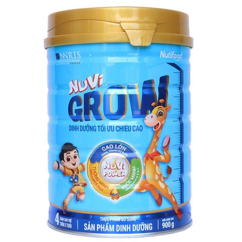 Sữa NuVi Grow lon 900gam