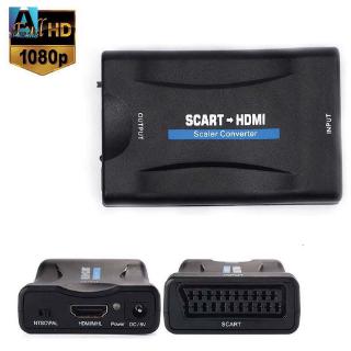 Audio Video Adapter SCART To HDMI 1080P Computer TV-Box MHL Video Adapter Portable