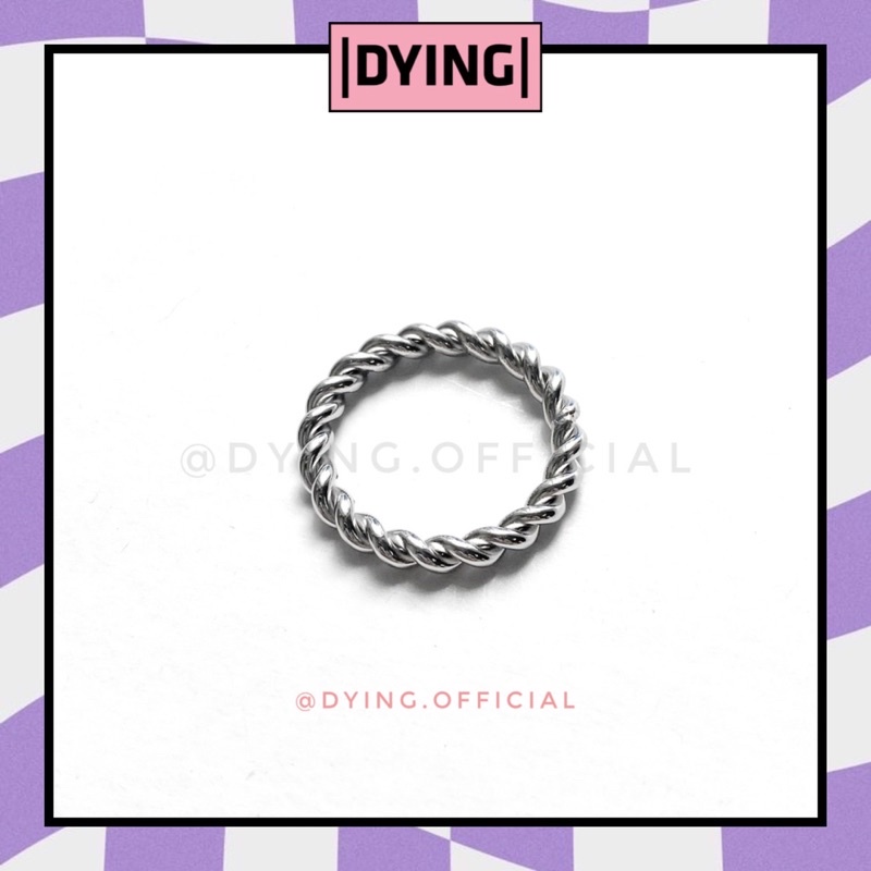 Nhẫn Xoắn - Thép Titan KHÔNG RỈ