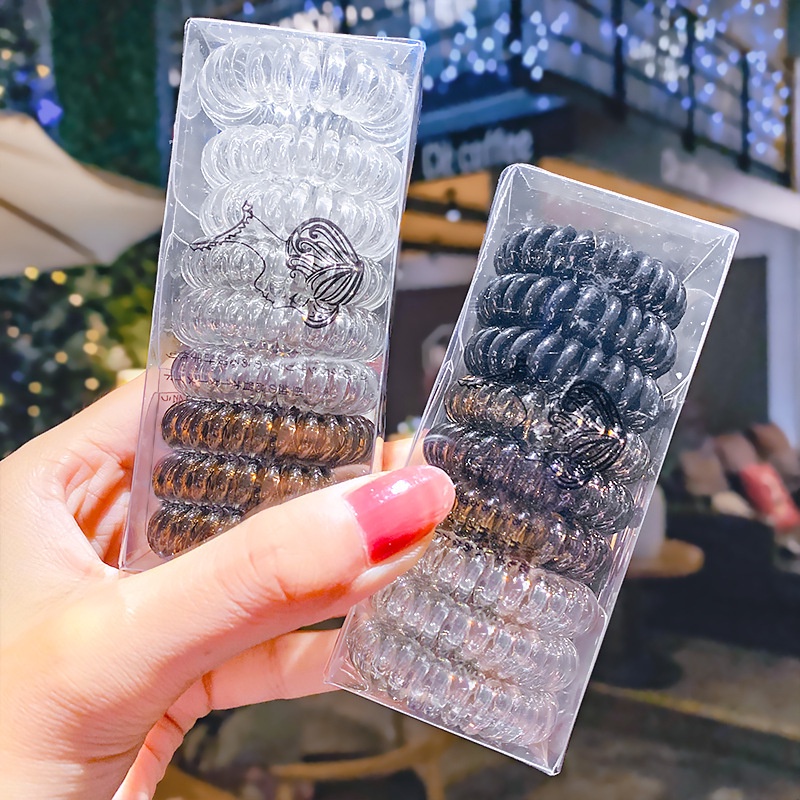 Set 9 Dây Buộc Tóc Nhựa