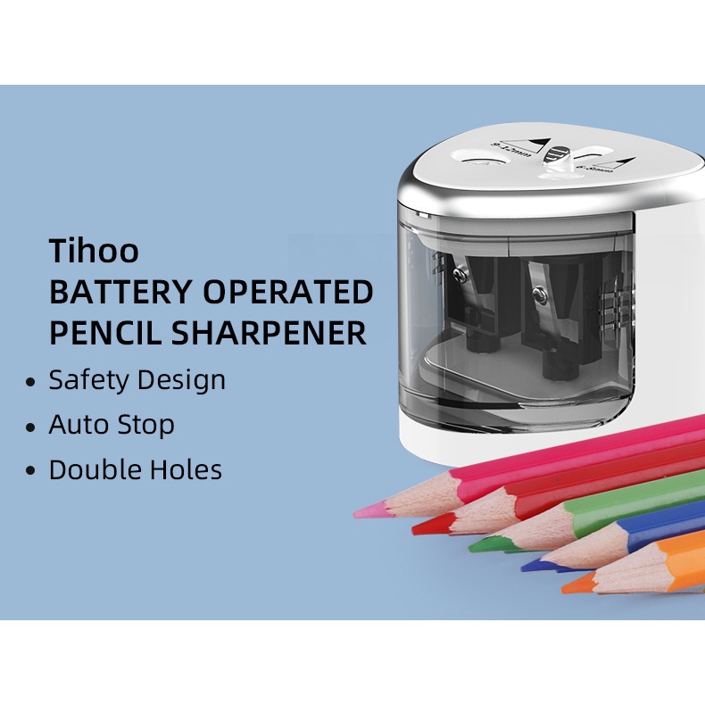Đồ Chuốt Bút Chì Điện Tử Hai Lỗ 2 Và 6-12mm Dành Cho Học Sinh / Nhân Viên Văn Phòng / Trường Học