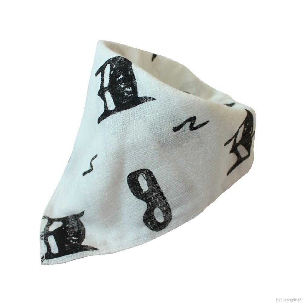 ✨ Kimi ๑ Baby Bibs High Quality Triangle Double Layers Cotton Cartoon Print Bib Infany Cotton Triangle Mouth Towel