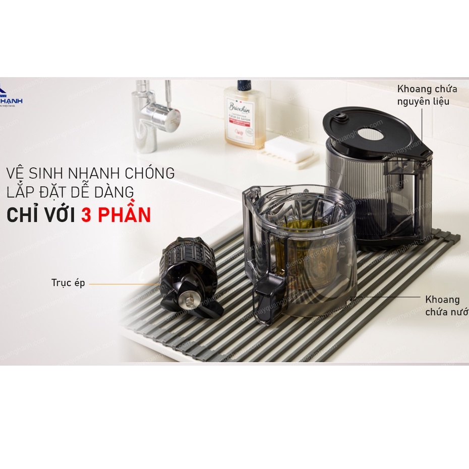 Máy ép chậm trái cây Hurom Easy H300 mẫu mới năm 2021 công suất vượt trội [hàng nội địa Hàn]