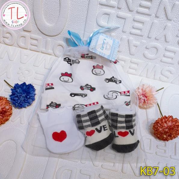 SET NÓN BAO TAY BAO CHÂN SƠ SINH - COMBO NÓN GĂNG TAY VỚ / TẤT SƠ SINH - BỘ 3 MÓN SƠ SINH - ĐỒ DÙNG SƠ SINH