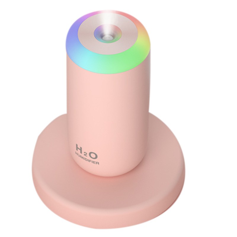 350Ml Humidifier USB Rechargeable Ultrasonic Aroma Diffuser Pink