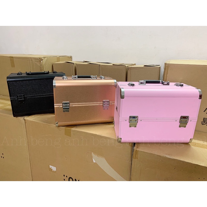 Cốp nhôm 3 tầng Size to (37x28x22 )☄️FREESHIP☄️Nail Mi Phun Săm Trang điểm