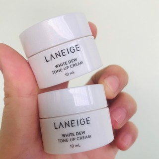 Kem Dưỡng Laneige Nâng Tông Chống Nắng Ban Ngày  White Dew Tone Up Fluid SPF35 PA++ 10ml