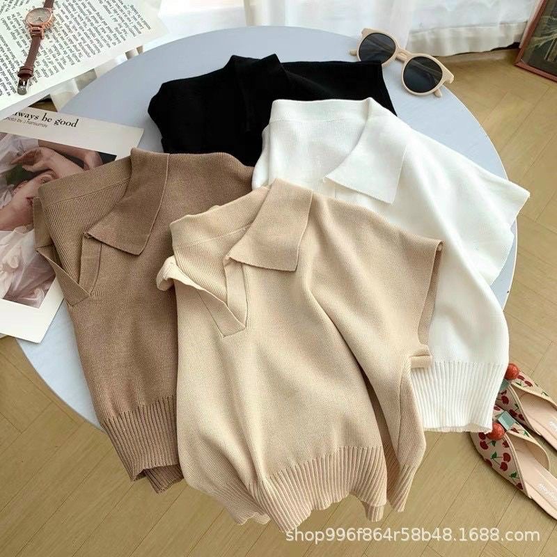 ÁO CROPTOP DÁNG NGẮN CHẤT LIỆU LEN TĂM MỎNG NHẸ MÁT | BigBuy360 - bigbuy360.vn