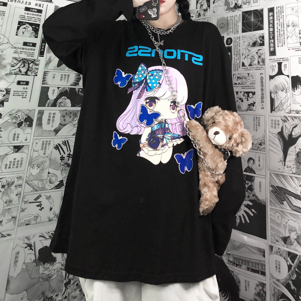 Áo thun tay dài form rộng NEKO.SG, Áo thun Streetwear SWT02