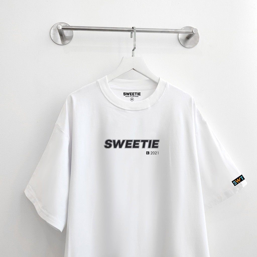 Áo thun SWEETIE BASIC Tee - Trắng - Unisex - Full Box