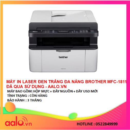 MÁY IN LASER ĐEN TRẮNG ĐA NĂNG BROTHER MFC-1811 ĐÃ QUA SỬ DỤNG - AALO.VN