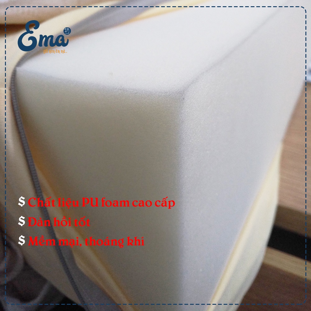 Gối gác chân giãn tĩnh mạch EMA - Cải tiến nằm nghiêng thoải mái - Cao vừa phải không ảnh hưởng tuần hoàn máu đến chân