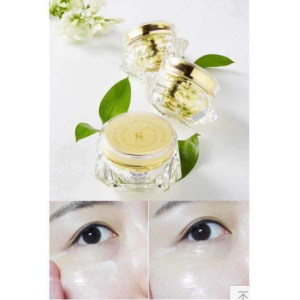 Kem dưỡng trắng da sữa dê Rire Premium White Pure Goat Milk Cream