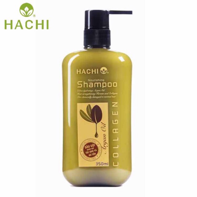 Dầu gội cho tóc khô và hư tổn Hachi Nourishing Argan Oil