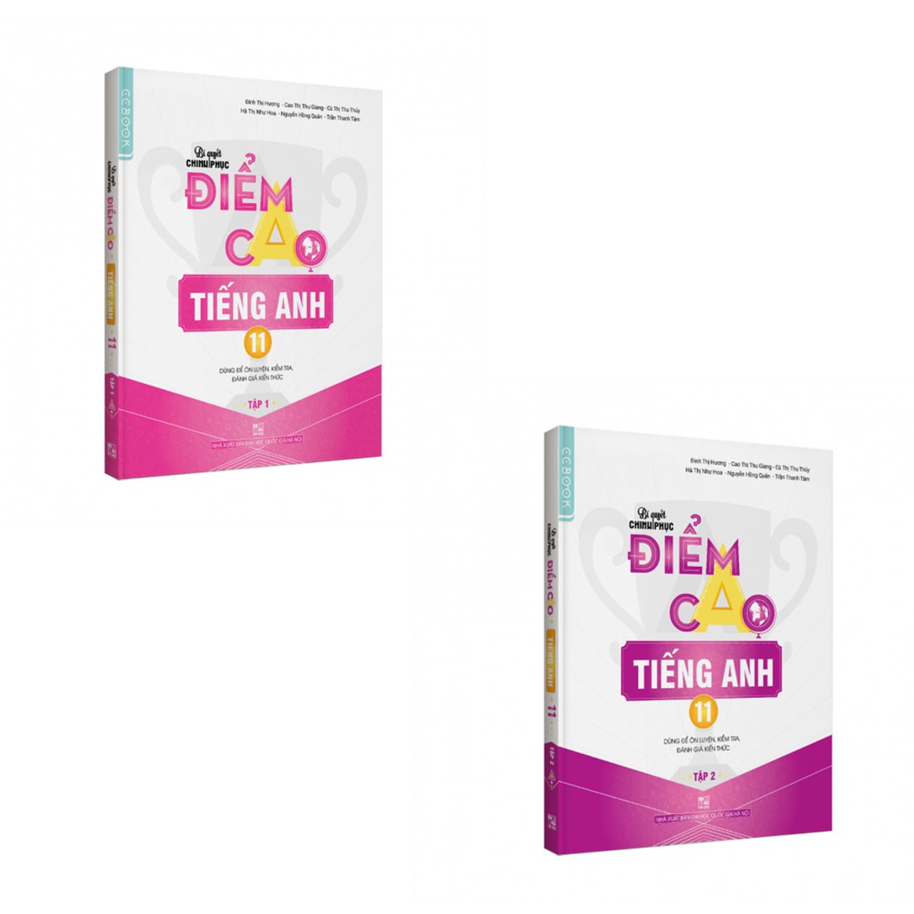 Sách - Combo Bí quyết chinh phục điểm cao môn Tiếng Anh lớp 11 tập 1 + tập 2 - Ccbook - Bản Quyền