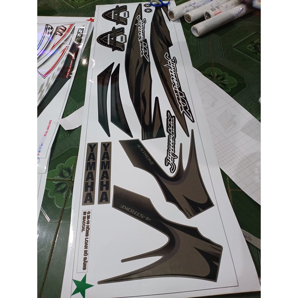 Tem rời jupiter mx xe đỏ và xe đen