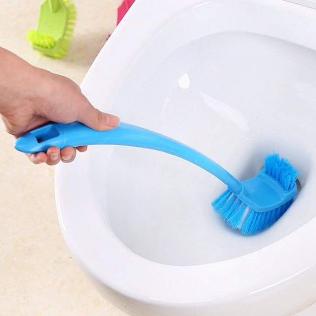 Dụng cụ cọ bồn cầu - Chổi cọ toilet 2 đầu - Dụng cụ rửa nhà vệ sinh