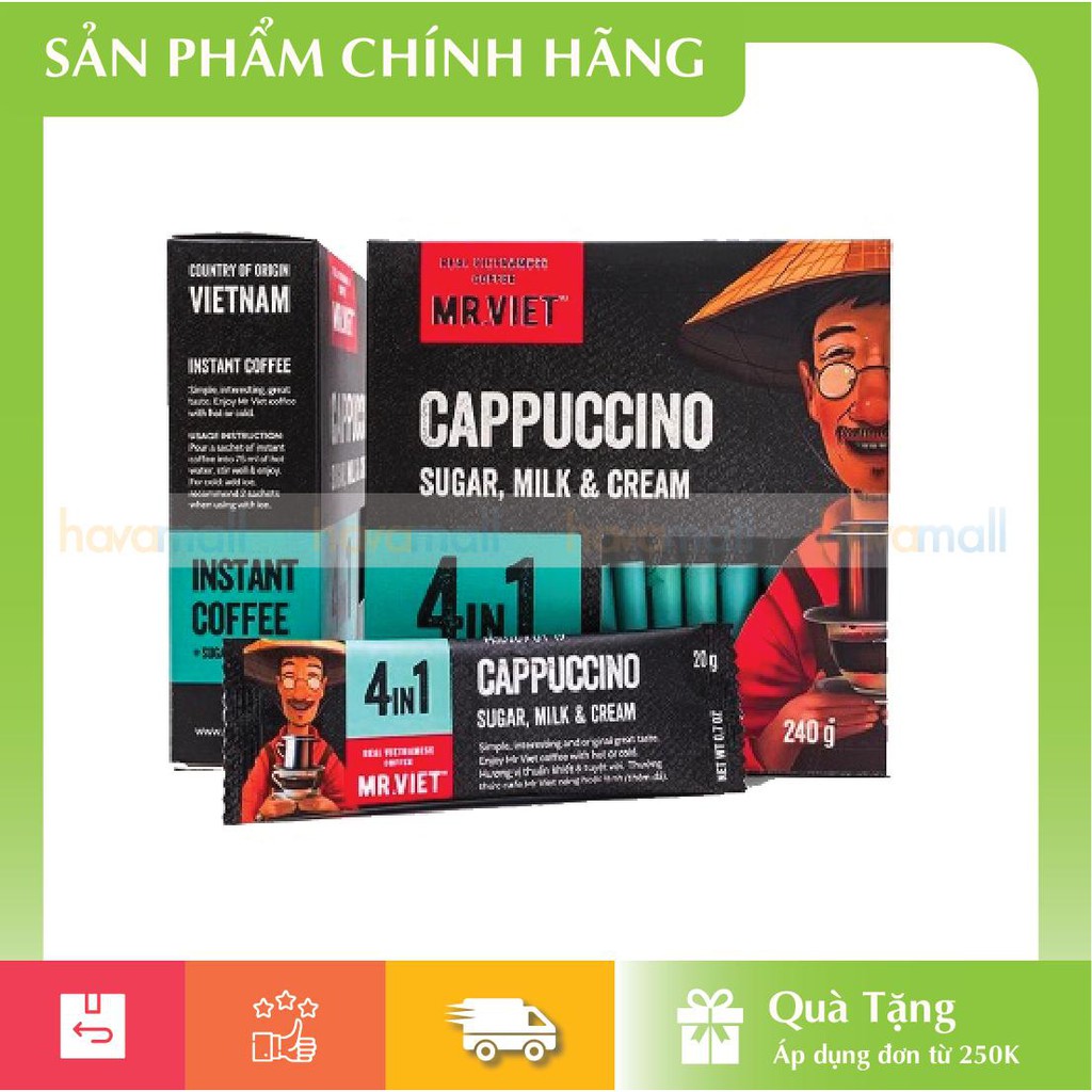 Cà Phê Mr.Việt_4 In 1 Cappuccino