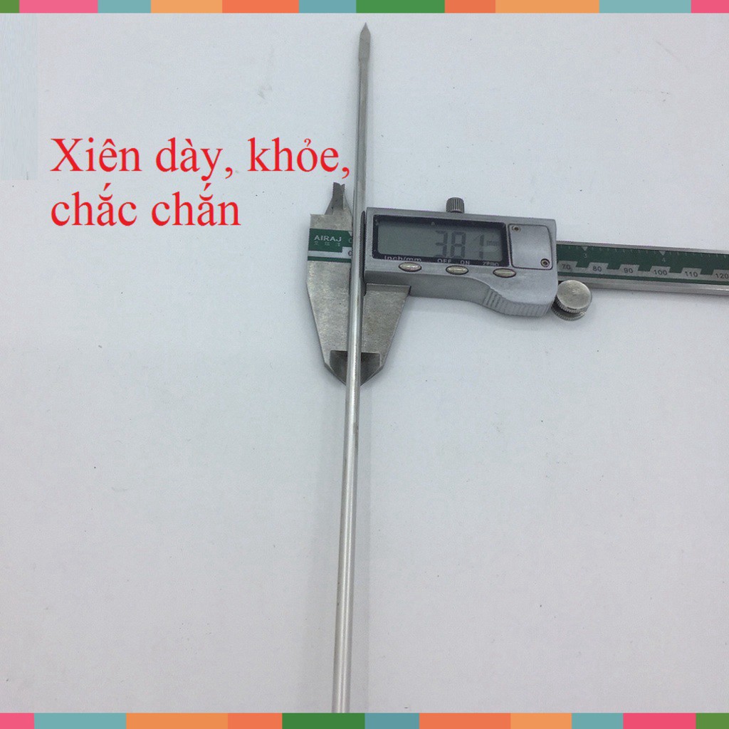 Que xiên thịt nướng TopV 53cm, phù hợp bếp TopV V5Plus, xiên nướng Inox cao cấp, không gỉ, xiên nướng thịt, siêu bền -me