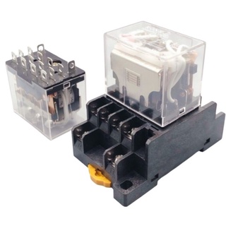Rơle , relay trung gian LY4N 14 chân to 10A 12V 24V 110V 220V LY4N kèm đế