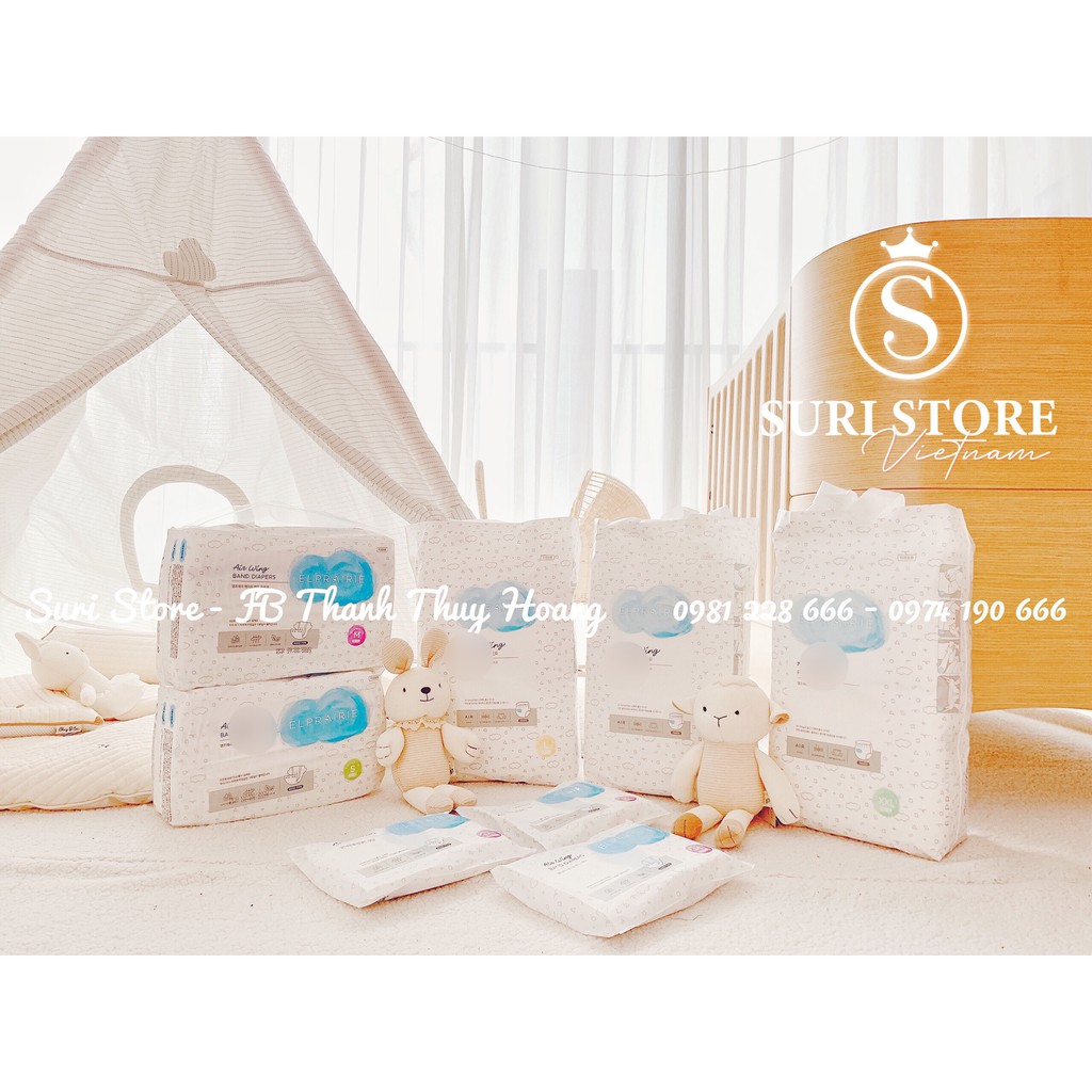 Bỉm dán/quần Elprairie size quầnXXL40/dánM30/dánS34 nội địa Hàn cao cấp