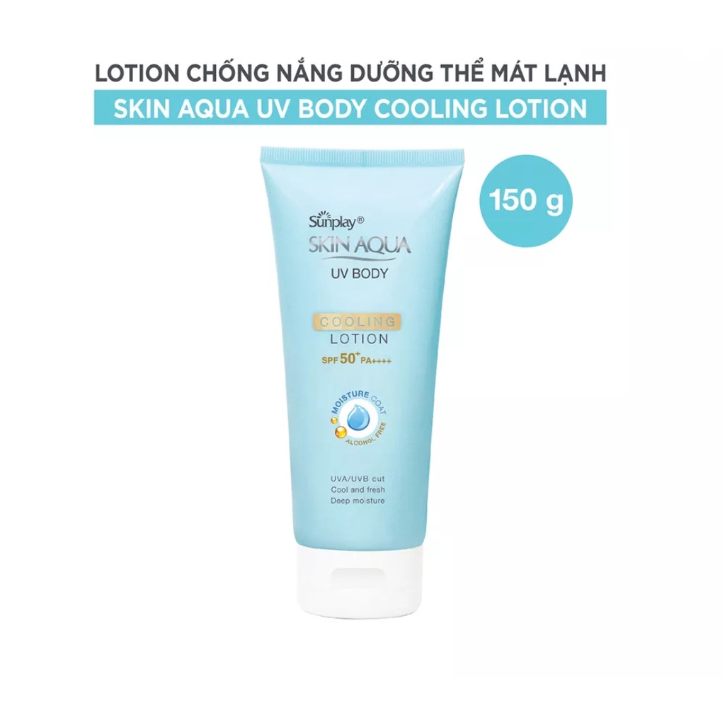 Kem chống nắng dưỡng thể mát lạnh Sunplay Skin Aqua UV Body Cooling Lotion SPF 50+ PA++++ (150g)