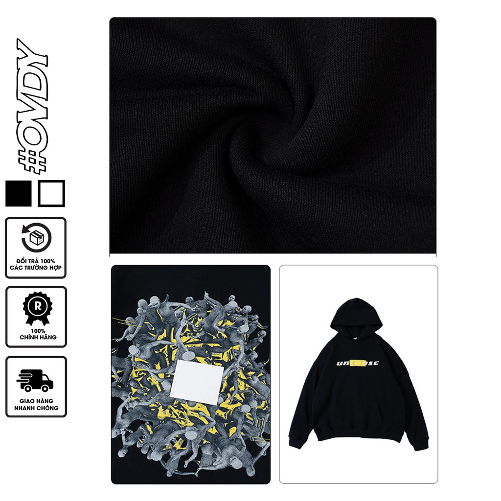 Áo Hoodie Nữ Form Rộng OVDY Chuẩn Cotton 100% 360gsm Mẫu UN LOOSE | BigBuy360 - bigbuy360.vn
