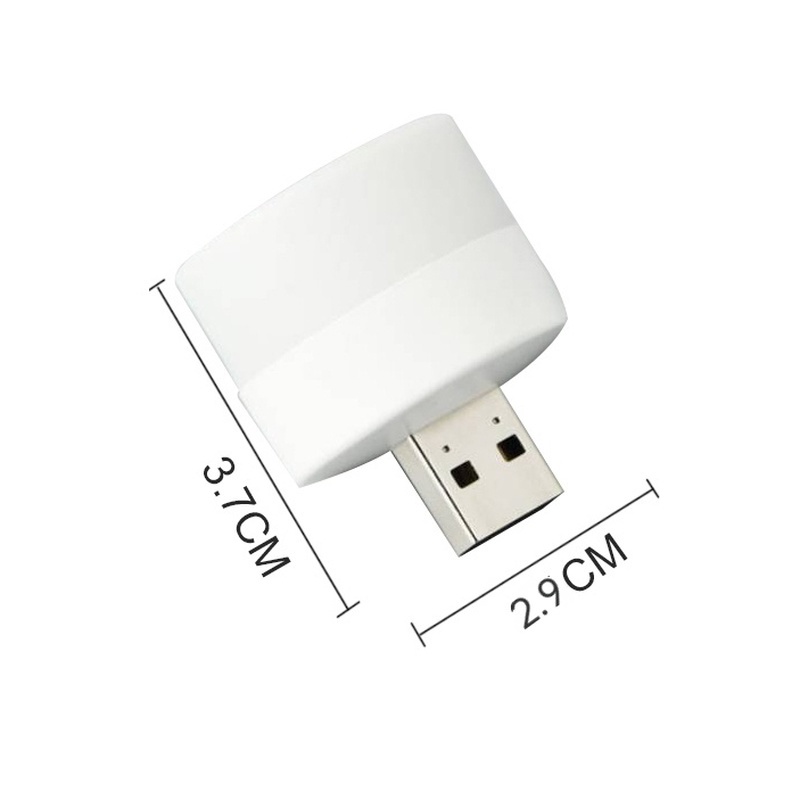 Đèn Đọc Sách Sạc Điện Thoại / Máy Tính Hình Tròn Nhỏ Gọn Tiết Kiệm Năng Lượng