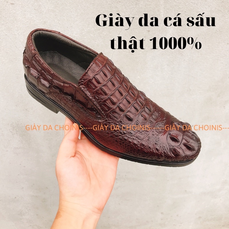 Giày tây da cá sấu xịn 100% tại CHOINIS