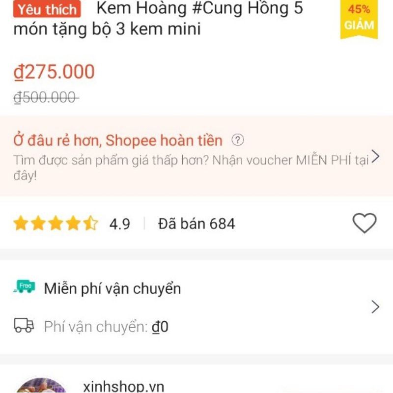 ( Đã Bán 700 ) Bộ Hoàng Cung Hồng 5 món tặng set mini dùng thử | BigBuy360 - bigbuy360.vn