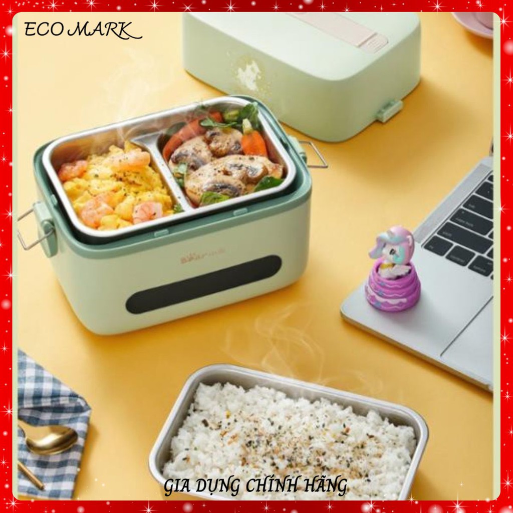 [Hàng loại 1] Hộp cơm cắm điện Bear DFH-B12K5, 2 tầng 3 ngăn, sử dụng inox cao cấp 304, độ bền cao | BigBuy360 - bigbuy360.vn