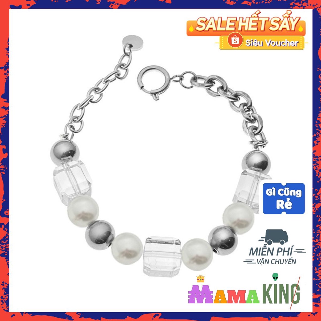 &lt;TẶNG KÈM QUÀ-BỀN BỈ TRỌN ĐỜI&gt; VÒNG TAY BI HIPHOP ICE BRACELET MAMA KING