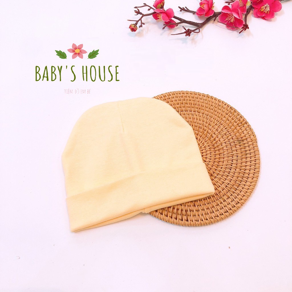 Mũ cotton dệt kim dáng trùm đầu cho bé trai/gái (3m-2y)