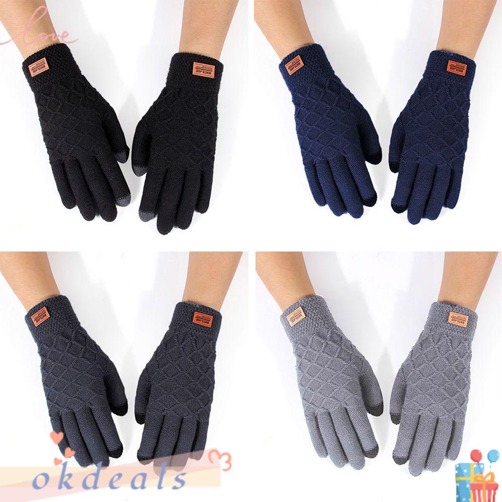 Găng Tay Dệt Kim Giữ Ấm Mùa Đông Cho Nam