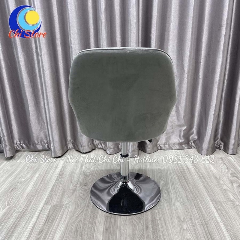 Ghế Xoay Ngồi Bàn Trang Điểm KÈM GỐI Sang Chảnh, Ghế Xoay Spa, Văn Phòng Xoay 360 Độ Chỉnh Độ Cao 40-55cm