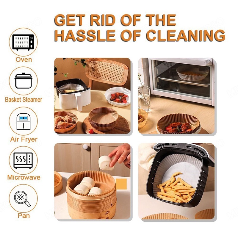 Bộ 40 Giấy Lót Chống Dầu Cho Nồi Chiên Không Dầu