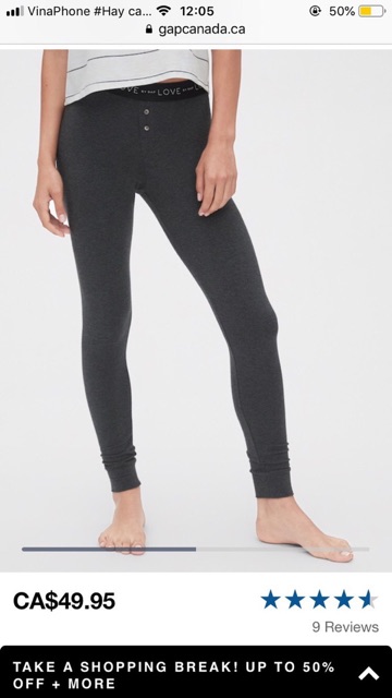 Quần Legging Nữ Siêu Co Dãn G@p