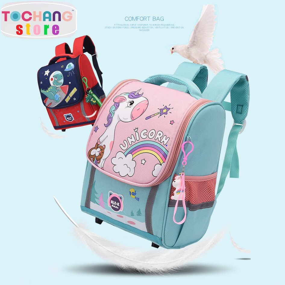 Balo UNICORN Siêu Nhẹ Hai Lớp Chống Nước, Cặp Sách Cho Học Sinh Tiểu Học Lớp 1 Đến Lớp 5 Mẫu Bé Trai Và Bé Gái 2022