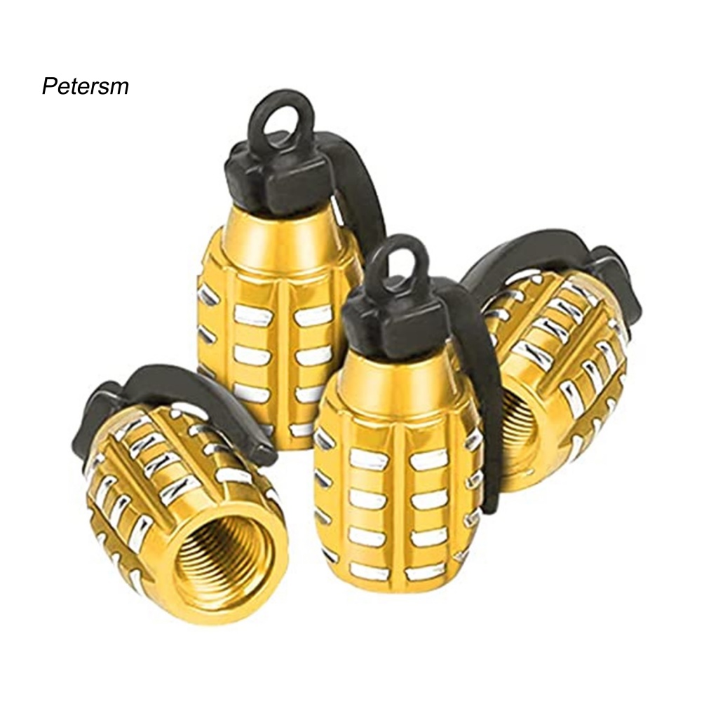 Bộ 4 Nắp Đậy Van Khí Chống Bụi Bằng Nhựa PP Hình Dáng Dễ Thương Bắt Mắt
