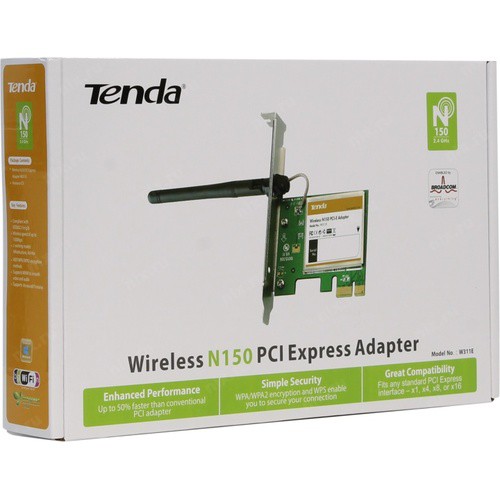 THU TENDA W 311E , CARD THU WIFI MÁY BÀN PCI EXPRESS , PCI 1X CÓ 1 ANTEN