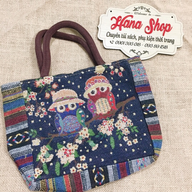 Túi thổ cẩm thêu mẫu Hàn Quốc ( như hình )