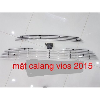 Ốp mặt ca lăng vios 2018-2017-2015-2014 - mạ crom cao cấp