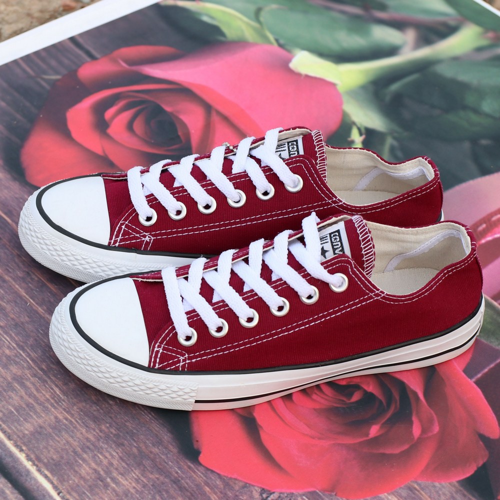 Giày Sneaker Thấp cổ Đỏ Đô Nam