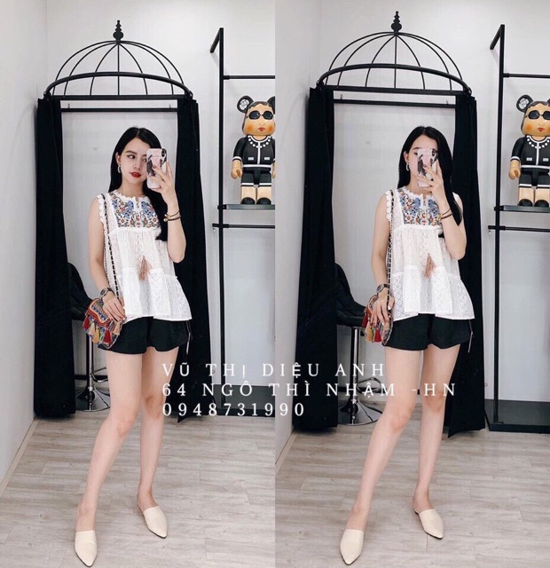 Áo babydoll thổ cẩm