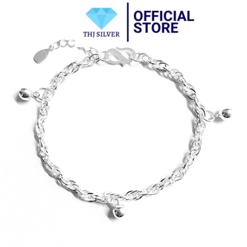 LẮC XOẮN BẠC TA NGUYÊN CHẤT CHO BÉ - THJ SILVER